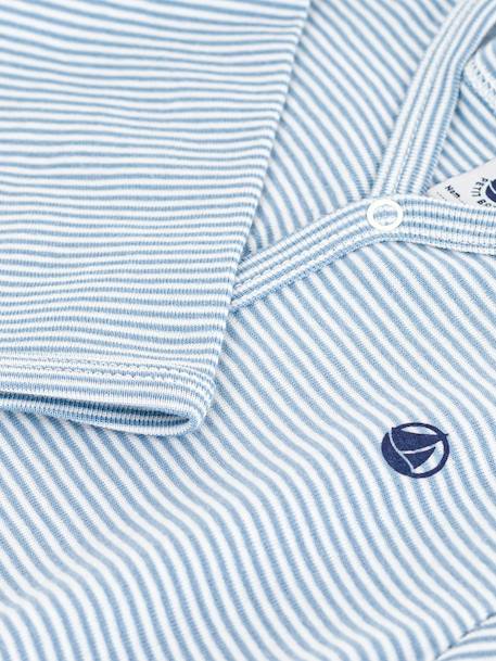 Pyjama voor baby's van katoen met ribfluwelen strepen PETIT BATEAU grijs - vertbaudet enfant 