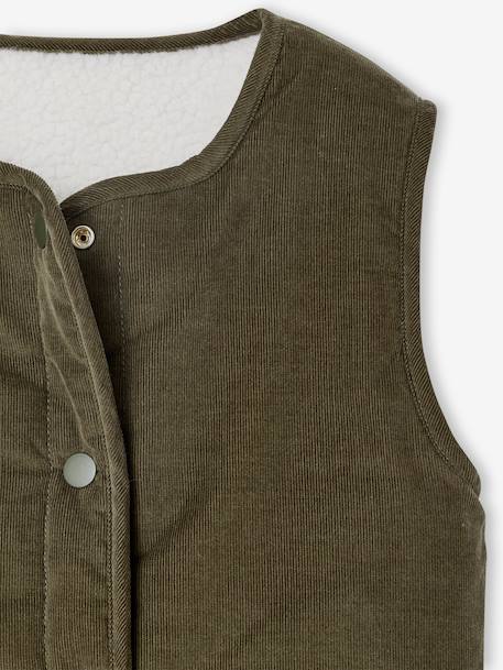 Gilet mixte sans manches réversible capsule famille écru - vertbaudet enfant 