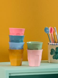 Puériculture-Repas-Lot de 6 petits gobelets en mélamine ALL YOU NEED IS LOVE AND... COLORS rice, 160 ml