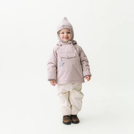 Veste d'hiver avec doublure polaire MATWANG enfants MINI A TURE bleu foncé+bordeaux+marron+prune+rose poudré+vert sauge - vertbaudet enfant 