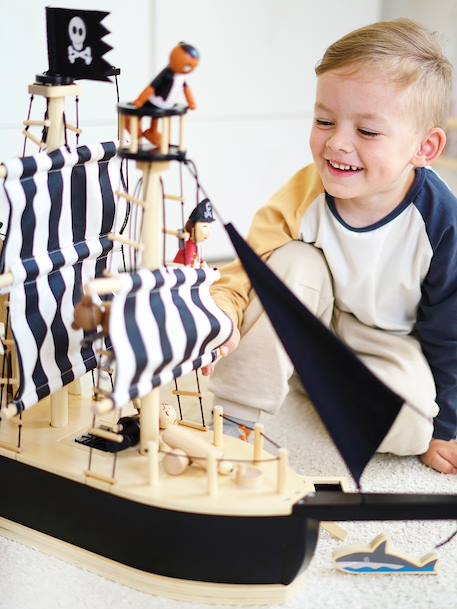 Bateau pirate pour enfants small foot noir - vertbaudet enfant 