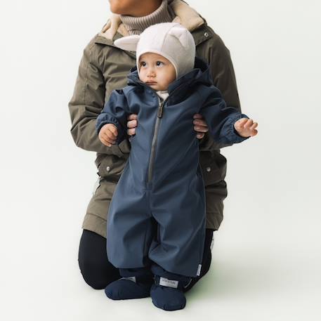 Combinaison softshell bébé MATARNO MINI A TURE bleu foncé - vertbaudet enfant 