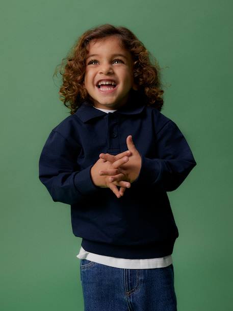 Polo garçon NMMLEOPOLD blanc+marine - vertbaudet enfant 