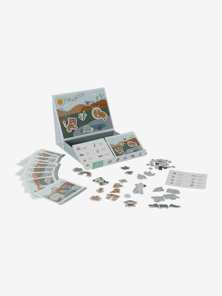 Boite des animaux magnétiques TANZANIE jaune - vertbaudet enfant 