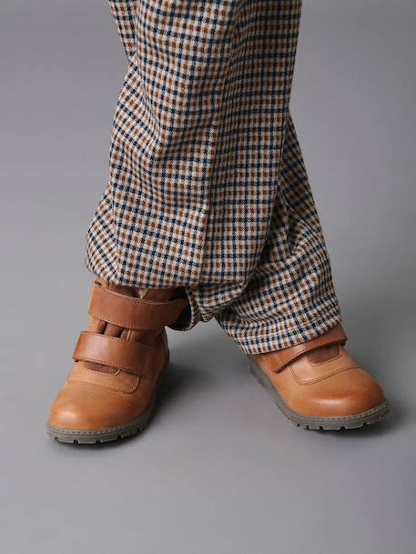 Bottines à doublure chaude TOKKER enfants Bundgaard pieds larges caramel+noir+olive - vertbaudet enfant 