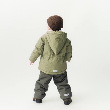 Veste d'hiver avec doublure polaire MATWANG enfants MINI A TURE bleu foncé+bordeaux+marron+prune+rose poudré+vert sauge - vertbaudet enfant 