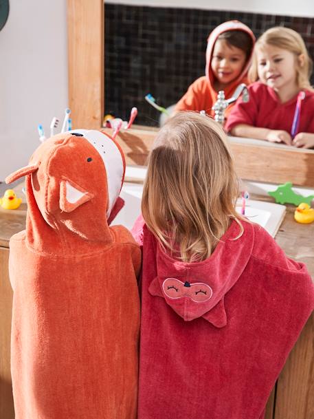 Poncho de bain Renard TERRE CUITE - vertbaudet enfant 