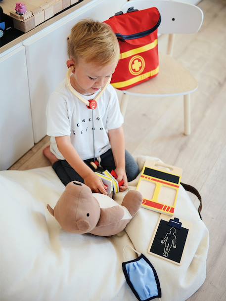 Sac à dos de secours pour enfants small foot®, 18 pièces rouge - vertbaudet enfant 