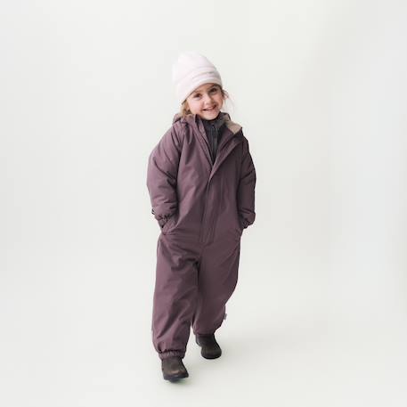 Veste de neige MATWILBO enfants MINI A TURE bleu foncé+marron+prune+rose poudré - vertbaudet enfant 