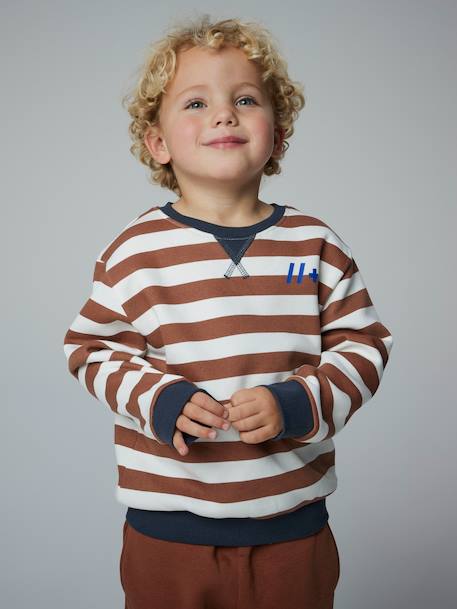 Vêtement garçon gris chiné+roux - vertbaudet enfant 