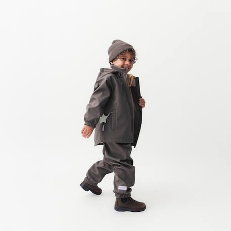 Veste softshell enfant MATADEN MINI A TURE bleu foncé+kaki - vertbaudet enfant 