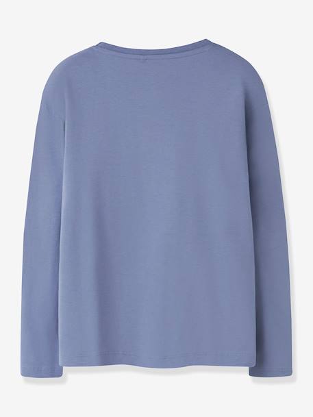 Coton bio fille robe légère blanc+bleu glacier+mauve+noir - vertbaudet enfant 