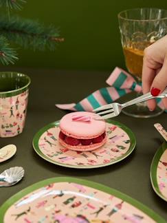 Puériculture-Petite assiette à tarte en mélamine HOLIDAY PRINT rice