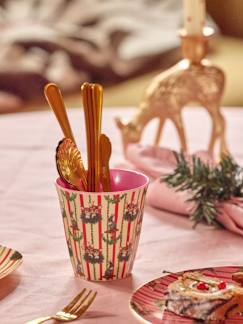 Puériculture-Repas-Gobelet moyen en mélamine SWEET FOREST PRINT CREME rice, 250 ml