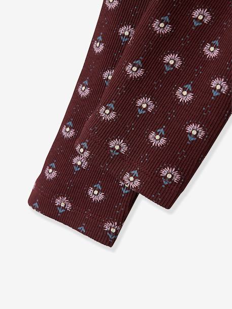 Vêtement fille nan beige chiné+bordeaux - vertbaudet enfant 