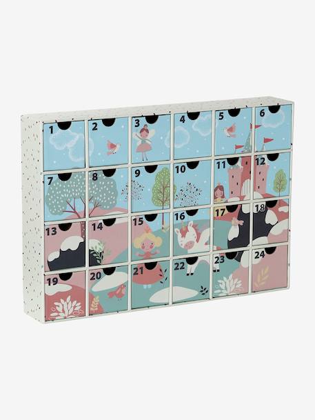 Calendrier de l'Avent avec jouets en bois FSC® bleu+bois+écru - vertbaudet enfant 