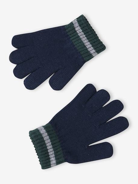 Coffret Noël bonnet renne + snood + moufles/gants garçon marine - vertbaudet enfant 
