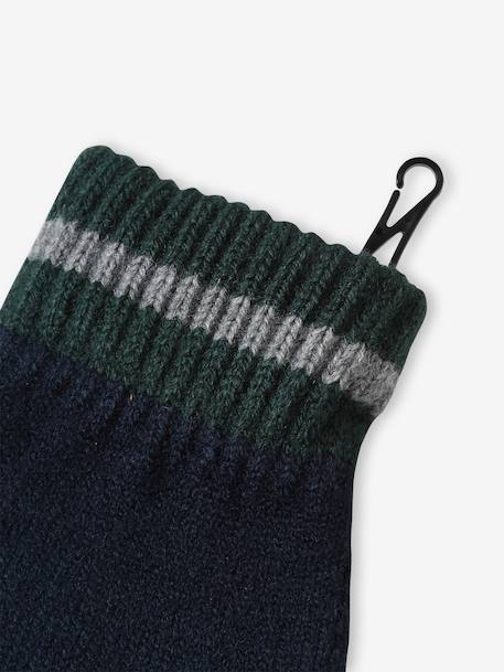 Coffret Noël bonnet renne + snood + moufles/gants garçon marine - vertbaudet enfant 