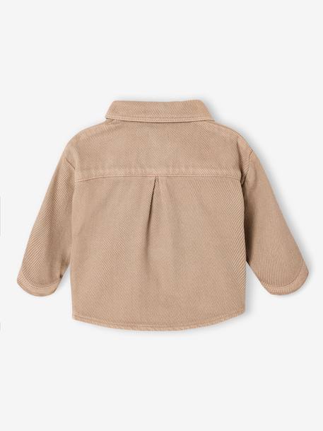 Surchemise bébé manches longues en twill chaud noix de pécan - vertbaudet enfant 