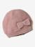 Coffret noël bébé bonnet snood moufles rose poudré - vertbaudet enfant 