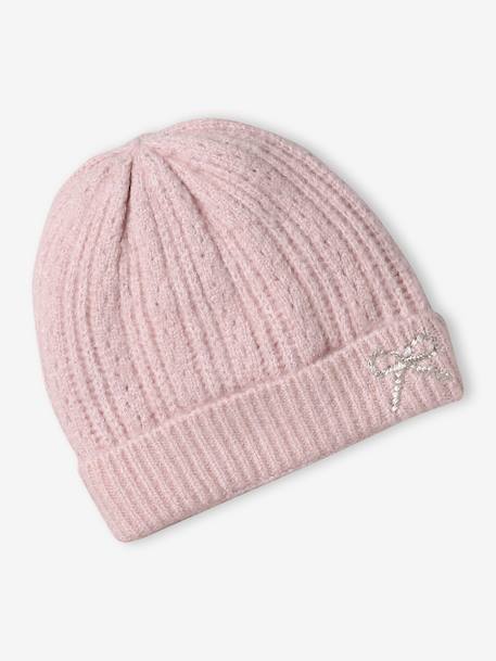 Kerstcadeauset voor meisjes muts + snood + wanten/handschoenen roze (poederkleur) - vertbaudet enfant 