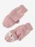 Coffret Noël fille bonnet + snood + moufles/mitaines bichette rose poudré - vertbaudet enfant 