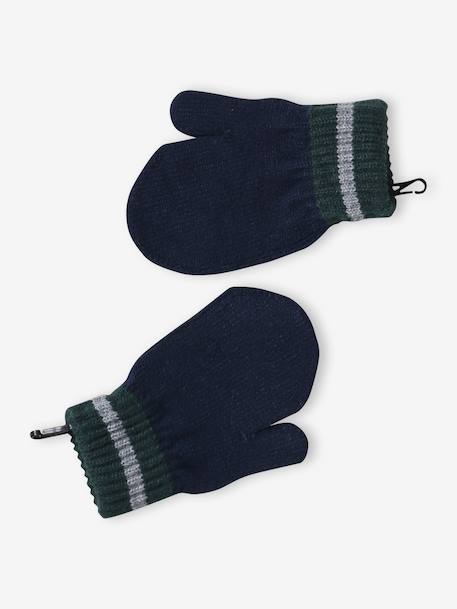 Coffret Noël bonnet renne + snood + moufles/gants garçon marine - vertbaudet enfant 