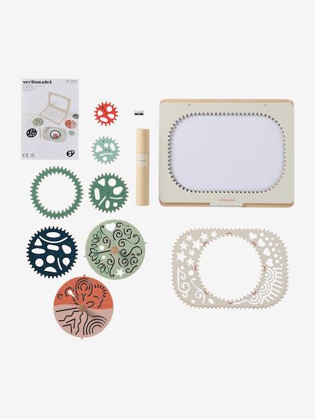 Creatieve koffer met spiralen en mandala's in FSC®-hout hout - vertbaudet enfant 