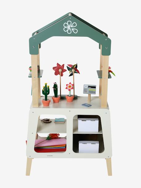 Atelier van FSC® houten bloemen groen - vertbaudet enfant 