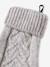 Coffret Noël fille bonnet + snood + moufles/gants beige chiné - vertbaudet enfant 