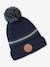 Kerstset muts rendier + snood + wanten/handschoenen jongen marineblauw - vertbaudet enfant 