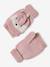 Coffret Noël fille bonnet + snood + moufles/mitaines bichette rose poudré - vertbaudet enfant 