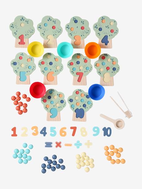 FSC® houten set om cijfers te leren groen - vertbaudet enfant 