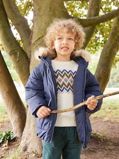-Parka sweater met capuchon voor jongens