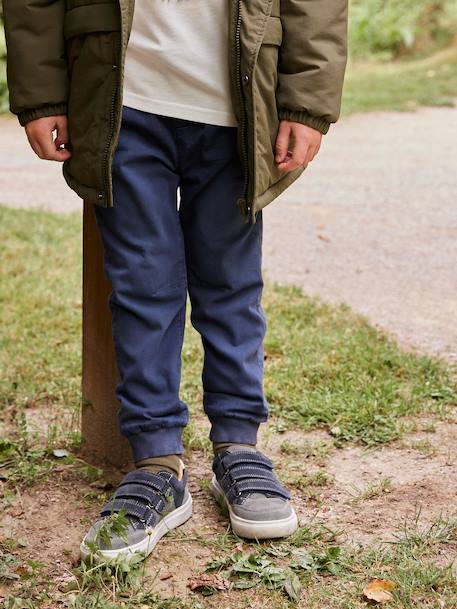 Pantalon style jogger doublé polaire garçon facile à enfiler encre+NOISETTE+vert sapin - vertbaudet enfant 