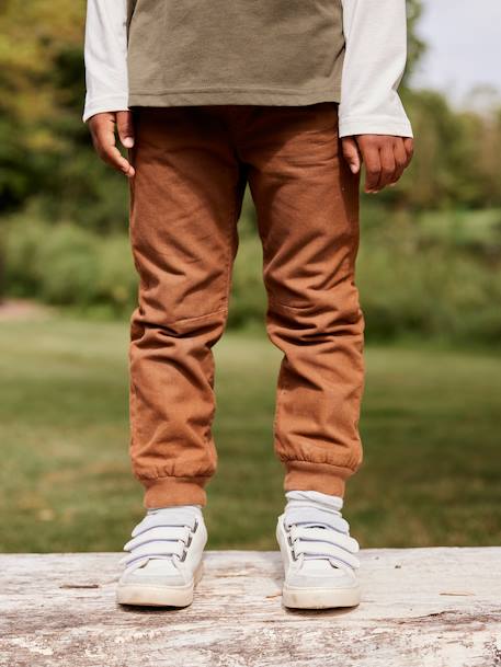 Pantalon style jogger doublé polaire garçon facile à enfiler encre+NOISETTE+vert sapin - vertbaudet enfant 