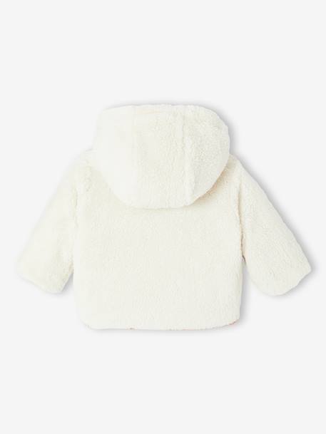 Doudoune bébé réversible vieux rose - vertbaudet enfant 