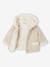 Manteau bébé en drap de laine irisé avec doublure en fausse fourrure beige chiné - vertbaudet enfant 