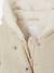 Manteau bébé en drap de laine irisé avec doublure en fausse fourrure beige chiné - vertbaudet enfant 