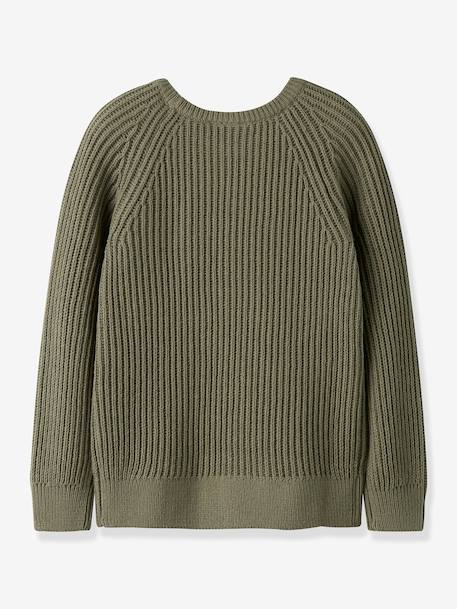 Jongenskleding chocoladebruin+donkerblauw+saliegroen - vertbaudet enfant 