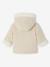 Manteau bébé en drap de laine irisé avec doublure en fausse fourrure beige chiné - vertbaudet enfant 