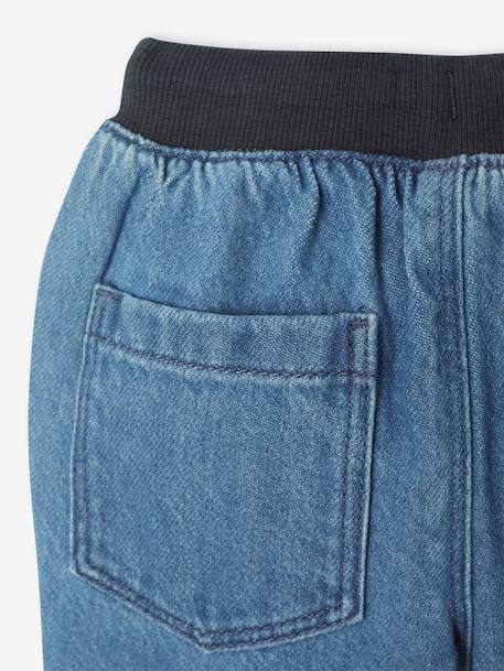 Jean bébé doublé avec taille élastiquée stone - vertbaudet enfant 