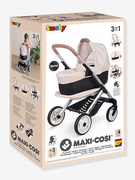 Maxi Cosi Kinderwagen Landau 3 in 1 - SMOBY beige - vertbaudet enfant 