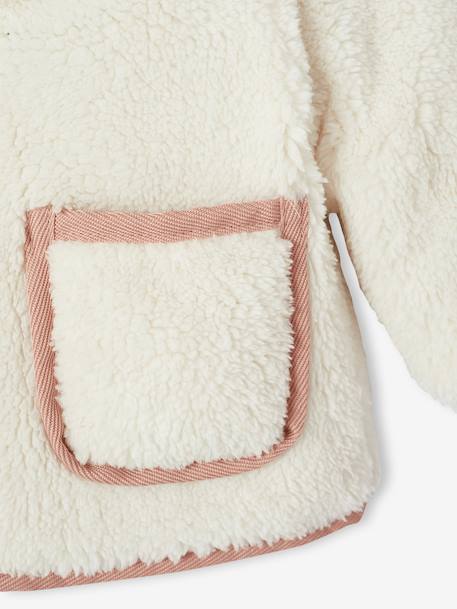 Doudoune bébé réversible vieux rose - vertbaudet enfant 