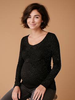 Vêtements de grossesse-T-shirt grossesse irisé