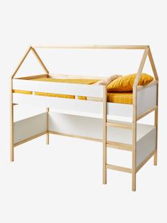 Slaapkamer en Opbergoplossingen-Slaapkamer-Babybedje, Kinderbedden-Combinatiebedden, hoogslapers, stapelbedden-Halfhoog bed Cabane