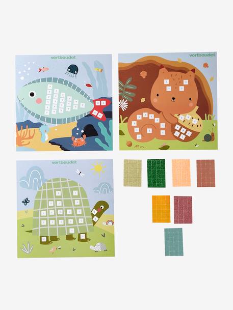 Set glitterstickers meerkleurig - vertbaudet enfant 