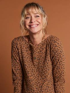 Vêtements de grossesse-T-shirt léopard grossesse