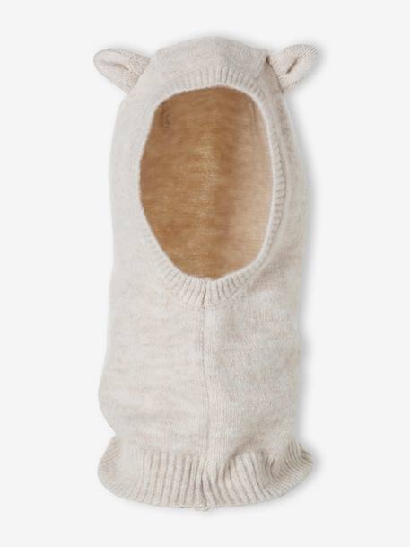Cagoule fille à oreilles de chat écru - vertbaudet enfant 