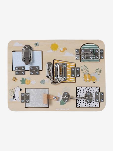 Planche des verrous 2 en 1 en bois FSC® bois - vertbaudet enfant 